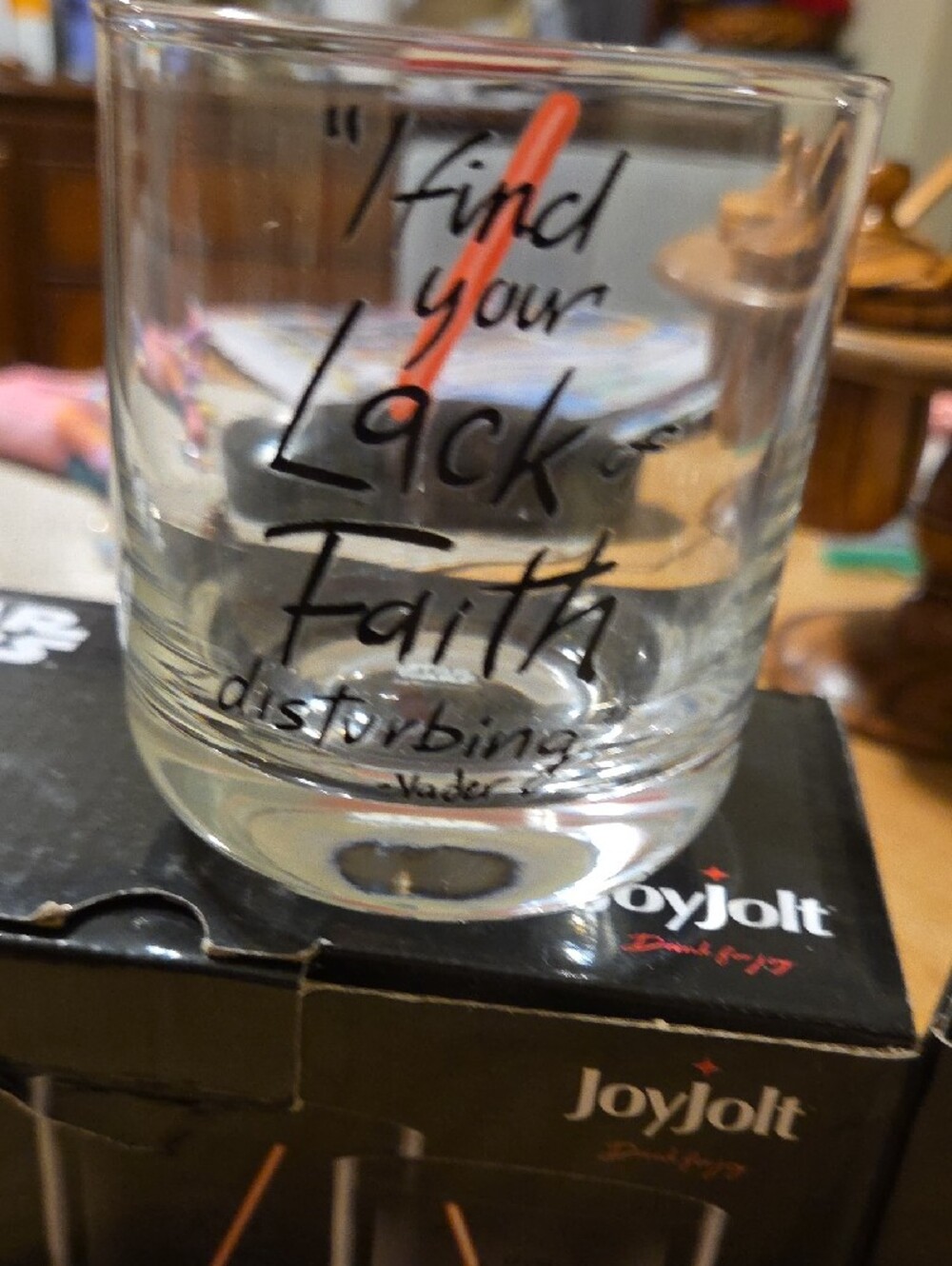 STAR WARS "DARTH VADER" Quotes Joy jolt Drinking Glasses 10oz/295ml - Picture 4 of 12